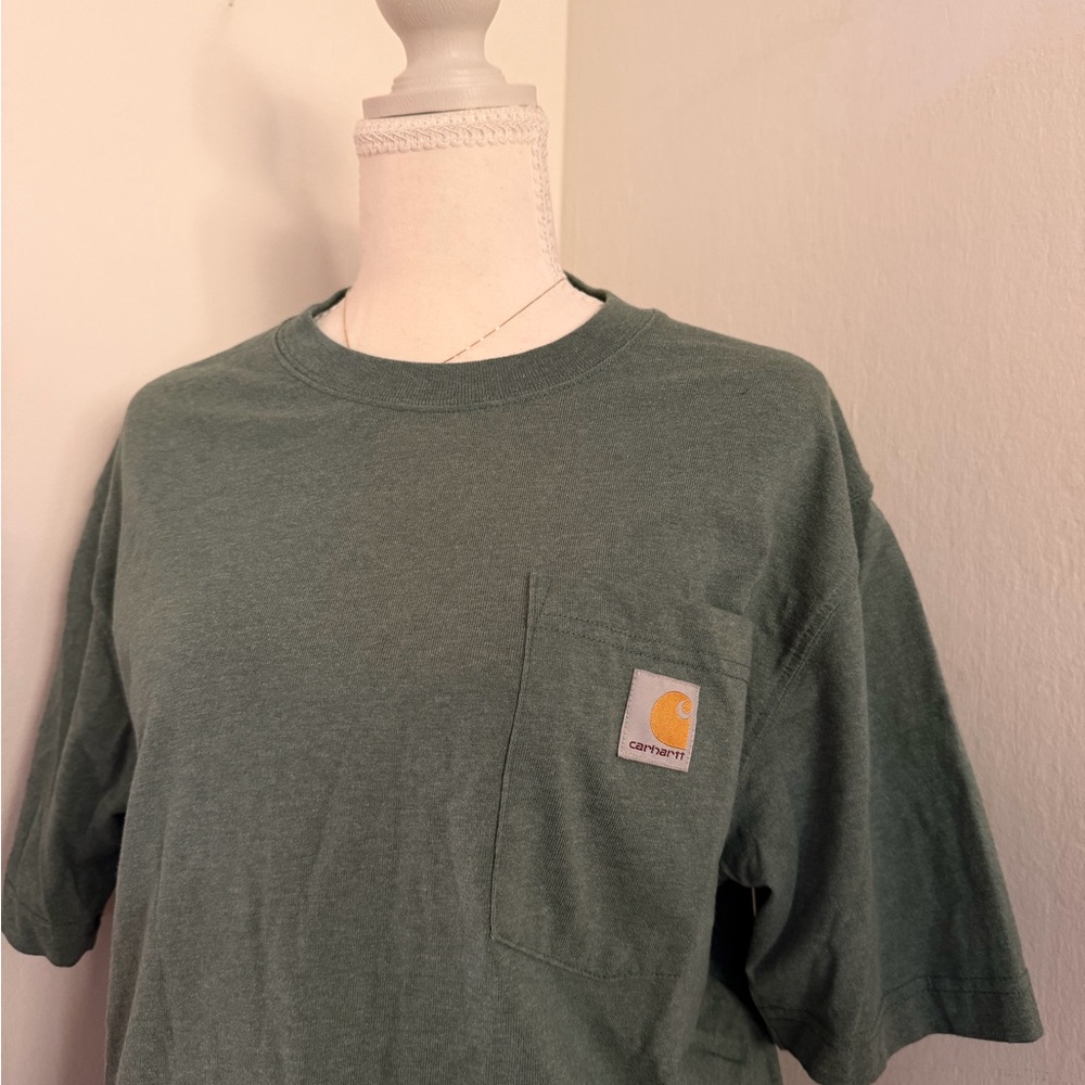 Carhartt Men's Short Sleeve Tee in Forest Green - Picture 2 of 4